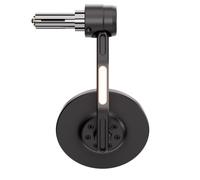 Espejo final del manillar HIGHSIDER CONERO EVO BLACK EDITION con intermitentes LED, negro
