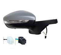 Retrovisor fabricado para CITROEN C3 desde 2018 en adelante lado derecho eléctrico calentador. cromado c/Primer c/Flechas +Sens.
