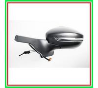 Retrovisor Izquierdo Con Cables-Negro-Con Luz Convexa-Cromado Citroen C3- (Añ...