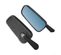 Retrovisor Lateral Motocicleta Aleación Aluminio Carbono Amplio Visual Seguridad Conducción Diurna(Blue)
