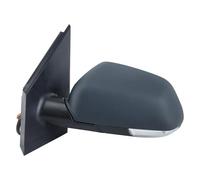 retrovisor lateral Para VW Para Polo Para Mk4 9N3 2005-2009 Espejo retrovisor puerta cable manual Espejos laterales negros calefacción y luces señal giro(7pins left)