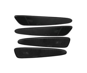 Retrovisor Luces indicadoras para Corvette C6 luz posición Lateral Delantera Trasera Luces Giro Luces estacionamiento Cubiertas sin Bombilla ni Casquillo Luz Espejo retrovisor(4pcs f-Rear)