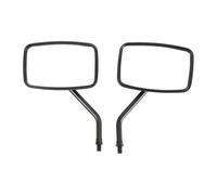 Retrovisor Motocicleta Para Shadow VT750 VT1100 VF750 1 Par Universal 10mm Espejos Retrovisores Motocicleta Espejo Cristal Transparente Negro Retrovisores Laterales