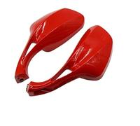 Retrovisor Motocicleta Para Suzuki Para Piaggio Para SYM Haojin 50cc-150cc Espejos Laterales Modificados Scooter 8mm Gafas Traseras Retrovisoras Retrovisores Laterales(Red)