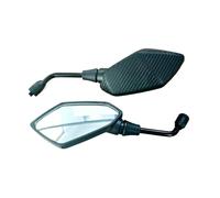 Retrovisor Motocicleta Para Universal 8mm 10mm Electromóvil Parte Trasera Convexa Motocicleta Espejo Barra Extremo Espejos Scooter E-bike Retrovisores Laterales(10mm)