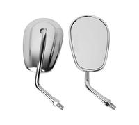 retrovisor plegable moto Para Cruiser Sport Bike Touring Motos Espejos Retrovisores Motocicleta Manillar Lateral Alta Resistencia(Chrome)