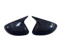 Retrovisor Tapa 1 Par Carcasas Exteriores Retrovisores De Coche Para Hyundai Para Sonata 2024 Cubierta Espejo Lateral, Tapa De Reversa, Embellecedor(aspecto carbono)