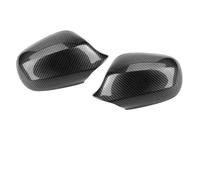 Retrovisor Tapa 1 Par De Carcasas Espejos Retrovisores Para Serie 3 E90 E91 LCI Facelift 2009-2011 Tapa De Espejo Aspecto Carbono/negro Brillante(aspecto carbono)