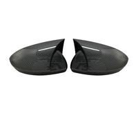 Retrovisor Tapas Compatible Con Megane 4 Para MK4 2016 2017 2018 2019 2020 Cubierta De Espejo Retrovisor Lateral De Coche Color Negro Brillante Con Adhesivo Accesorios(Carbon fiber pattern)