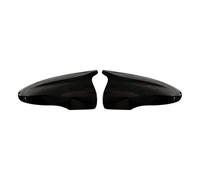 Retrovisor Tapas Tapa de la cubierta del espejo retrovisor lateral para VW para CC 2009 2010 2011 2012 2013 2014 2015 2016 2017 2018 Tapa del Retrovisor(Glossy BLK)