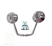 Retrovisores De Moto 7/8'' Manillar 8/10mm Espejo Para MT07 MT09 MT10 FZ1 FZ6 FZ09 FZ8 XSR 700 XSR900 YZF R125 Para Tracer900 espejos laterales de motocicleta(Chrome long rod)