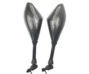 Retrovisores De Moto Intermitentes Espejos Laterales Indicadora De Intermitencia Espejo Retrovisor De La Motocicleta For Honda Suzuki Kawasaki Ducati Yamaha Retrovisores Moto