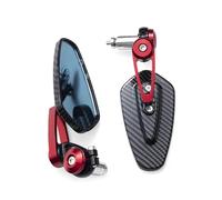 Retrovisores Espejo Retrovisor para Motocicleta Espejo Manillar con Patrón Fibra Carbono Espejo Trasero Invertido Modificado Accesorios para Motocicleta Nuevo 2022 Espejo Moto Lateral(1)