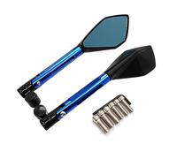 Retrovisores Espejo Retrovisor Para Motocicleta Para Para CBF600 Para CBF125 Para CBF 600 125 Retrovisores Laterales Para Manillar Espejo lateral para motocicleta(Azul)