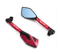 Retrovisores Espejos Retrovisores Laterales Para Motocicleta Para Suzuki GSR 750, 600, 400, GSR400, GSR600 Y GSR750. Ofrecen Una Visión Nítida Espejo lateral para motocicleta(Rojo)