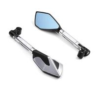 Retrovisores Espejos Retrovisores Laterales Para Motocicleta Para Suzuki GSR 750, 600, 400, GSR400, GSR600 Y GSR750. Ofrecen Una Visión Nítida Espejo lateral para motocicleta(Plata)