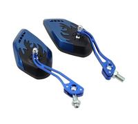 Retrovisores Espejos retrovisores para motocicletas, scooters, motos y vehículos eléctricos, visión clara, gráficos de llamas, 8/10 mm