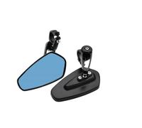 Retrovisores Espejos Visores Universales CNC Motocicleta Para Light Bee S + X De 7/8" 22 Mm Cristal Azul Para Manillar Scooter