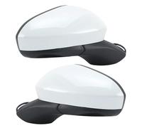 Retrovisores Exteriores Puertas FS7Z-17683-B FS7Z-17682-B Para Ford Para Fusion 2015-2022 Versión Estadounidense 3 Pines Espejo Lateral Plegable Manual Blanco(1 pair)
