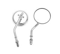 Retrovisores Laterales para Fatboy para Heritage para Softail para Iron 883 para Road para Glide/para King para Espejos Retrovisores Motocicleta Rocker Espejos Moto(Round Chrome)