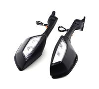 Retrovisores Laterales para Kawasaki para Ninja300 para EX300 2013-2017 para Ninja400 para EX400 2018-2022 Espejos Retrovisores con Luz De Intermitentes Espejos Moto
