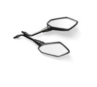 Retrovisores Laterales Universal 1 Par Motocicleta Scooter E-Bike Manillar Extremo Espejos Retrovisores Laterales Electromóvil Espejo Convexo Trasero Espejos Retrovisores(10mm)