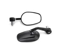 Retrovisores Manillares Espejos Retrovisores Universales con Mango De 7/8 "y 22mm Manillar De Motocicleta Ajustable De 360 ° Espejos Laterales(White)