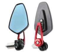 Retrovisores Manillares Espejos Retrovisores Universales para Motocicleta 1 Par 7/8" (22 Mm) para Manillar De Scooter Espejos Laterales(Red)