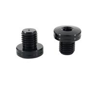 Retrovisores Manillares Tapa Universal para Orificio De Espejo Rosca Izquierda Y Derecha M10x1.25 para Motocicleta Espejos Laterales(Balck)