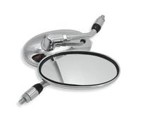 Retrovisores Moto 1 Par Espejos Retrovisores para Motocicleta Espejo Retrovisor Eléctrico para Motocicleta Espejos Laterales Vintage para Motocicleta con Rosca 10 Mm. Espejos Motocicleta