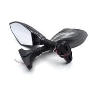 Retrovisores Moto Espejo Compatible Con Bmw S1000RR K1200S R1200ST K1600 HP2 Sport F800GT F800ST HP4 Espejo Retrovisor Universal Para Motocicleta(Black)