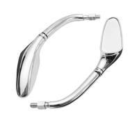 Retrovisores Moto Espejos Retrovisores Cromados Para Motocicleta 1 Par | Para Kawasaki para Vulcan 88/500/750/800/900/1500/1600/1700/2000 espejo de cristal carcasa de ABS