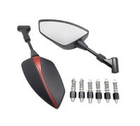 retrovisores Moto Espejos retrovisores Izquierdo y Derecho de 10 mm para Motocicleta, Carcasa Espejo Lateral para R1200GS, R1200 GS, 1200 RT R1200RT