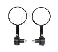 Retrovisores Moto,Motocicleta Espejo Motorcycle Motorbike Retroview Bar End Espejos de extremo 7/8 "Ronda aluminio universal