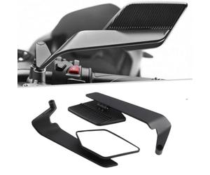 Retrovisores Moto para Kawasaki Vulcan 1700 Nomad | Espejos Aerodinámicos con Alerón Giratorio Retrovisor Deportivo Aluminio Vista Clara Accesorio