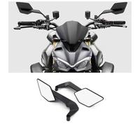 Retrovisores Moto, para Kawasaki Vulcan 650 S VN650v | Alerones viento giratorios, ajuste multiángulo, cristal antirreflejo alta definición, estructura CNC resistente