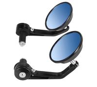 Retrovisores Moto Para Motos, Scooters Y Accesorios Para Extremo Barra Redondos 7/8" Espejos Retrovisores Laterales Manillar Retrovisores Moto Universal(Blue)