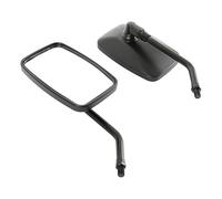 Retrovisores Moto Para Shadow Para VT750 Para VT1100 Para VF750 Universal 10mm Rectángulo Espejos Retrovisores Motocicleta Espejo Vidrio Transparente Negro Manillar Retrovisores Moto Universal