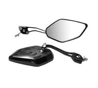 Retrovisores Moto Para Suzuki Vehículo Eléctrico Scooter Accesorios De Modificación 2 Uds Espejo Retrovisor Universal Para Motocicleta 8mm 10mm Espejo Retrovisor Moto(Black)