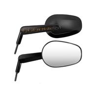 Retrovisores Motocicleta Espejos retrovisores universales para motocicleta intermitentes luz de marcha rosca 8 mm 2 unidades cromados negros para XL para Dyna