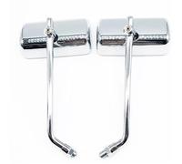 Retrovisores Motos Espejos Laterales Para Motocicleta De 10 Mm Universales(Silver)