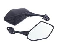 Retrovisores Motos Para Kawasaki Para Ninja 250R EX250 ZX6R ZX636 Z1000SX 650R ER6F Accesorios motocicleta Espejos retrovisores laterales Espejo Scooter(Carbon)