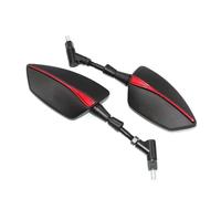 Retrovisores para Moto para R1200GS para R1200 GS RT R1200RT Espejo Retrovisor Universal Motocicleta 10 Mm Espejos Retrovisores Izquierdo Y Derecho Carcasa Lateral(Rojo)