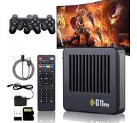 Retrowave, 2025 New Retrowave G11 Pro, Retro Wave G11 Pro 100000 Games with 2/4 Wireless Dual Controllers, 4k Portable Plug & Play Video Games (2 Controllers,128G)