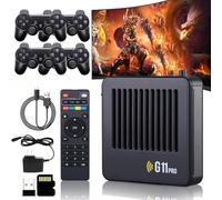 Retrowave, 2025 New Retrowave G11 Pro, Retro Wave G11 Pro 100000 Games with 2/4 Wireless Dual Controllers, 4k Portable Plug & Play Video Games (4 Controllers,64G)