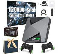 Retrowave G13 Ultra 100000 Games, G36 Retro Games Console Game Box with 2/4 Wireless Controllers, 4K Game Stick, Plug & Play Retro Video Game Console for TV (256G,2*Controllers)