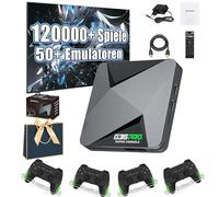 Retrowave G13 Ultra 100000 Games, G36 Retro Games Console Game Box with 2/4 Wireless Controllers, 4K Game Stick, Plug & Play Retro Video Game Console for TV (128G,4*Controllers)