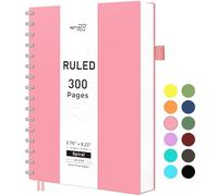 RETTACY A5 Spiral Notebook College Ruled Lined Journal - Pink
