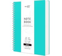 RETTACY Cuaderno A4 espiral en blanco, cuaderno de bocetos con alambre, 300 páginas/150 hojas para dibujar, 120 g/m², tapa dura de plástico PVC, para escribir mujeres hombres y escuela, 21,5 x 27,9