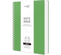 RETTACY Cuaderno A4 espiral en blanco, cuaderno de bocetos con alambre, 300 páginas/150 hojas para dibujar, 120 g/m², tapa dura de plástico PVC, para escribir mujeres hombres y escuela, 21,5 x 27,9